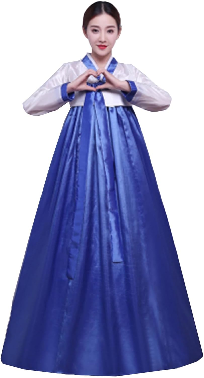 Women's Korean Hanbok Dress Short Tops Long Skirt Cosplay Costume