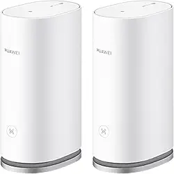 Roteador, HUAWEI WiFi Mesh 3, Wi-Fi 6 em Toda Casa com Até 3000Mbps, HarmonyOS Mesh+, Conexão com Um Toque, Branco, Kit com 2 unidades