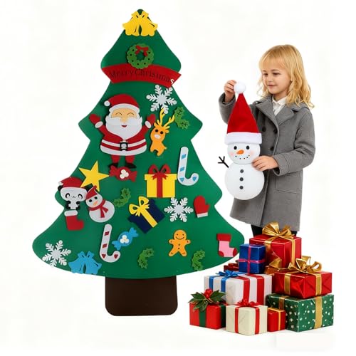 Montessori Filz Weihnachtsbaum für Kleinkinder – DIY Kinder...