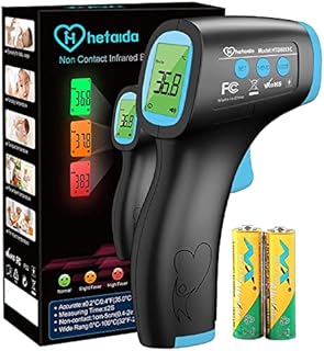 Thermometer for Adults, No Touch Forehead Thermometer for Adults and Children, Digital Infrared Body Thermometers for Kids, Baby Thermometer with High Temperature Alarm Instant Accurate Reading