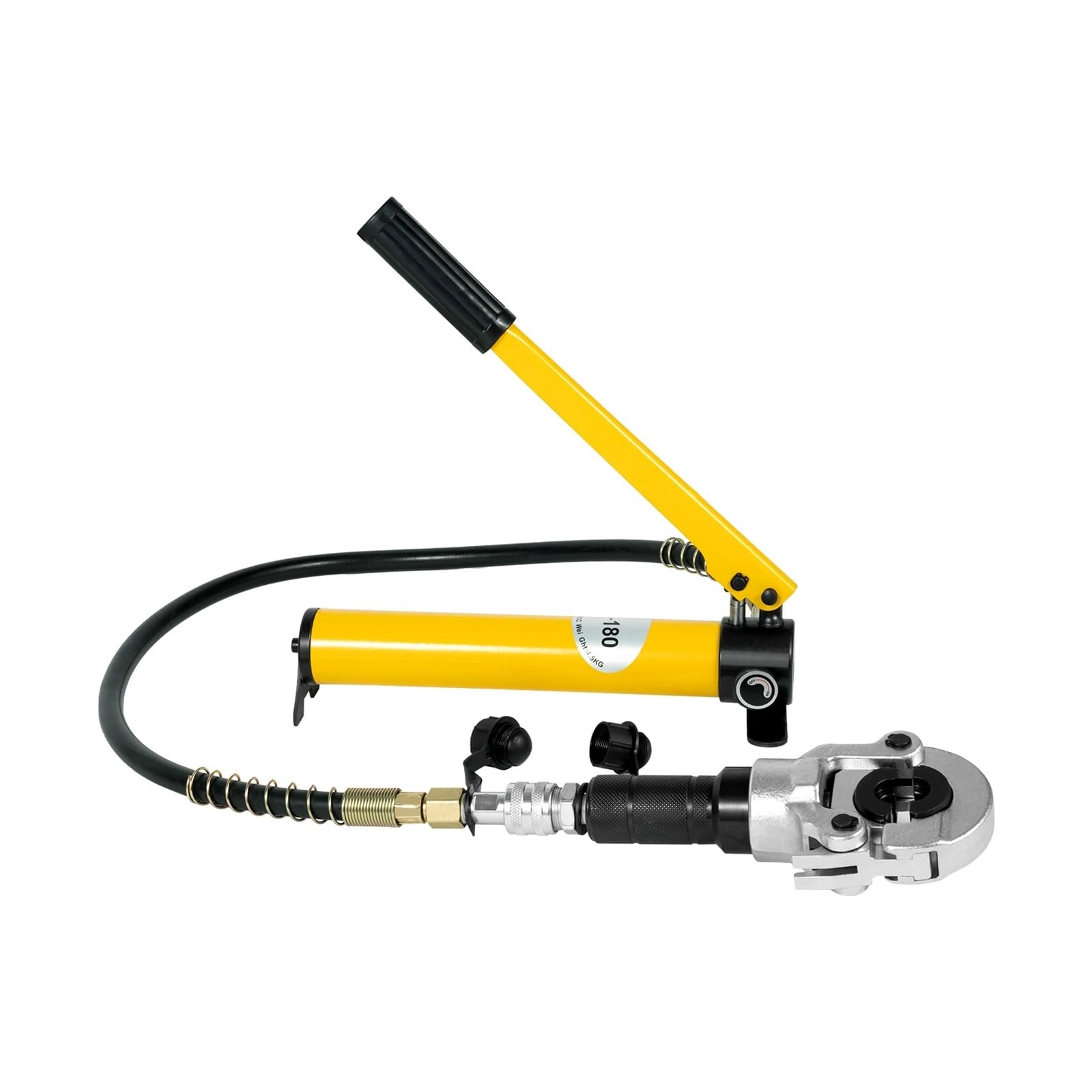 Otenc Giallo Hydraulic Cylinder, 6T Hydraulic Press Pliers V-Contour Crimping Radial Copper Pipe Tube Pressing Jaws Tool