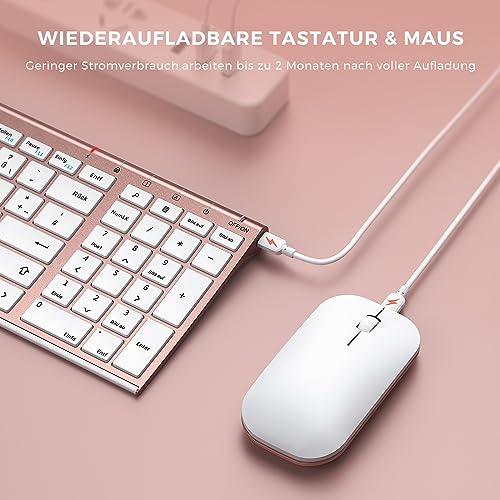 Seenda WGJP-031B Kabelloses Tastatur-Maus-Set