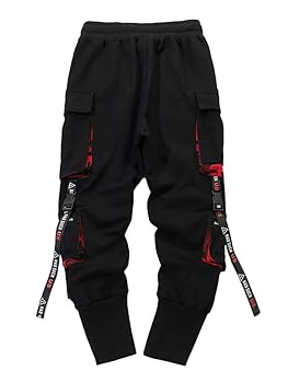 Men's Cargo Work Combat Techwear Pants Hip Hop Multiple