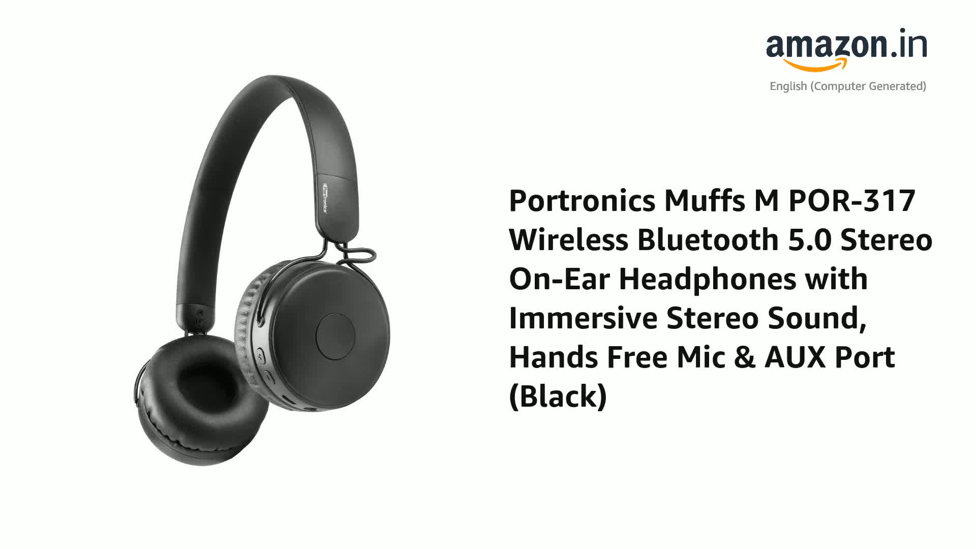 Portronics Muffs M POR-317 Wireless 