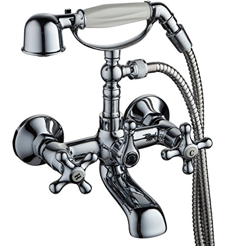 Grifo de bañera serie Almendro en cromo