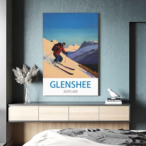 Affiche Glenshee Scotland LNBIAND mur vide solution déco rétro 20x30 - 4