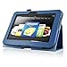 ACdream Case for Kindle Fire HD 7 (2012 Version) ONLY, Folio PU Leather Cover Case for Kindle Fire HD 7(2012 Version) with Auto Sleep Wake Function, Dark Blue
