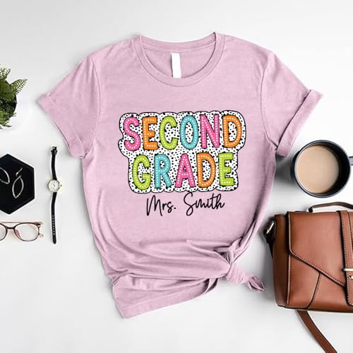 Personalized Teacher Shirt, Custom Teacher Dalmatian Dot Shirt, Back to School Shirt, Teacher Appreciation Gift3