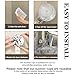 AYWSTC Corner Shower Caddy Suction Cup, Wall Mounted Suction Shower Rack Organizer, No Drilling Shower Shelf, Clear Basket with 4 Movable Hooks, Bathroom Storage Rack (clear, 90°corner)