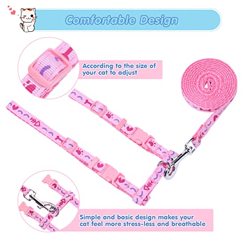Cat Harness and Leash Set - Pack of 2 - Escape Proof Soft Adjustable Harness and Leash Set for Cats Walking, Easy… - Image 2