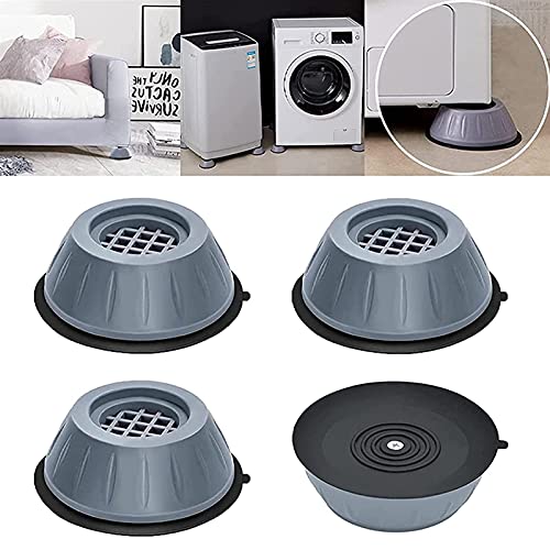 4 peças de almofadas antiderrapantes para máquina de lavar, almofada de suporte antivibração, secado
