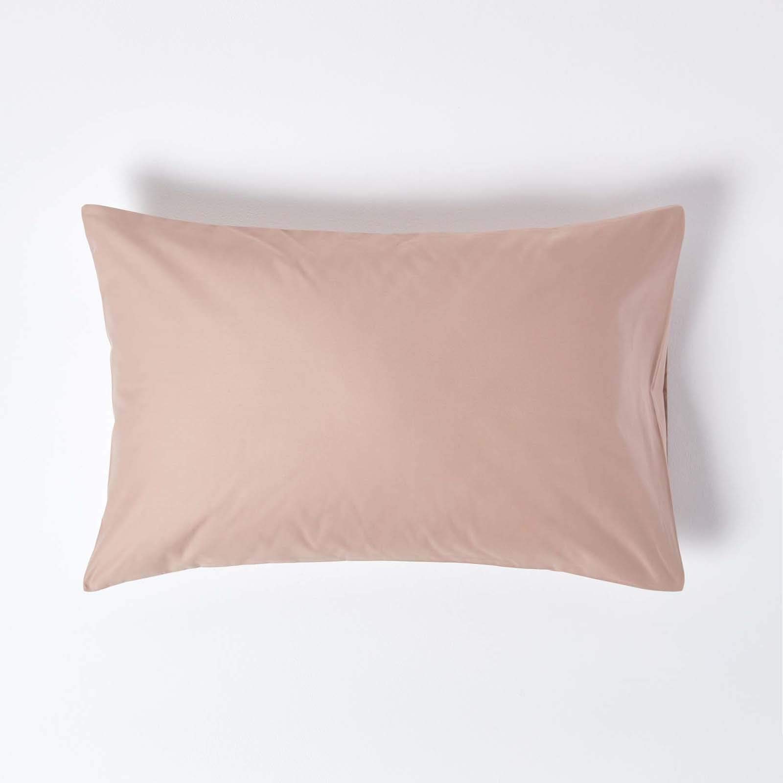 Homescapes Unisex Beige Egyptian Cotton Housewife Pillowcase 1000 Tc In