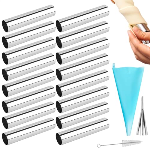 Moldes de cuerno crema, reutilizable para hornear cannoli tubo, ama de casa solución cocina postre y pan cocina moldes de cuerno para cafés, restaurantes