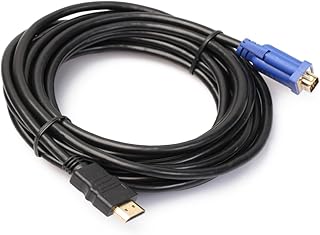 Uonlytech Para Cabo Para Computador Adaptador De Vídeo Cabo Conversor Adaptador De Tomada De Áudio Para Conversor E Cabo Macho Para-15 Macho Para Cabo Adaptador Para Vga Coveter Cabo 1080P