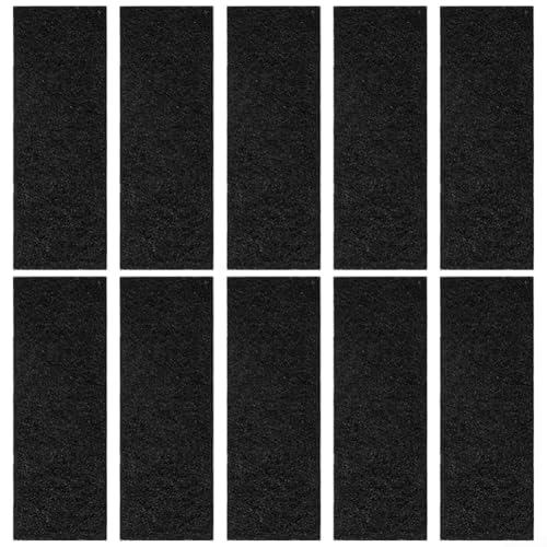 Jonikuper 10 filtros de ventilación de carbón activado de 4 x 12 pulgadas, hojas de ventilación de carbono para el hogar, compatibles con purificadores de aire, humidificadores, horno para HVAC