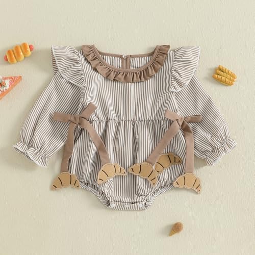 Baby Girl Thanksgiving Outfit Newborn Thanksgiving Turkey Outfit Long Sleeve Collar Romper Cute Fall Clothes3