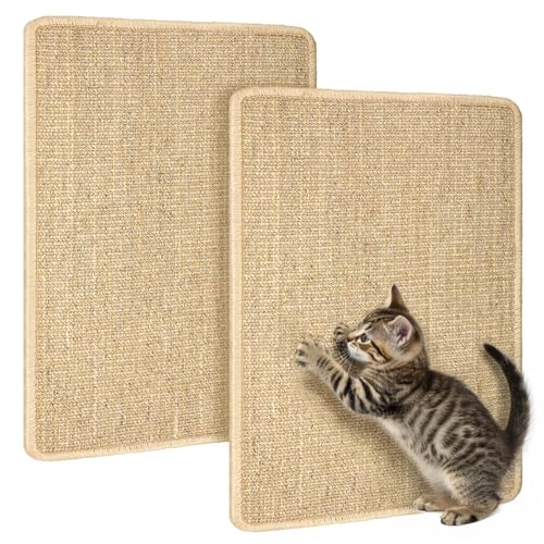 2-Pack Natural Sisal Scratch Mat