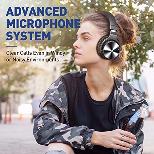 Tapela E7 Pro Wireless Active Noise Cancelling Headphones, Over Ear Bluetooth Headphones with Microphone/Deep Bass… - Image 8