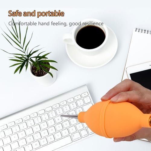 1Stück -Weichgummi-Luftgebläse -Kaffeemühle Reinigung -Gebläse Kaffeepulver -Pneumatische Filter Reinigung Werkzeug Gebläse (Orange)