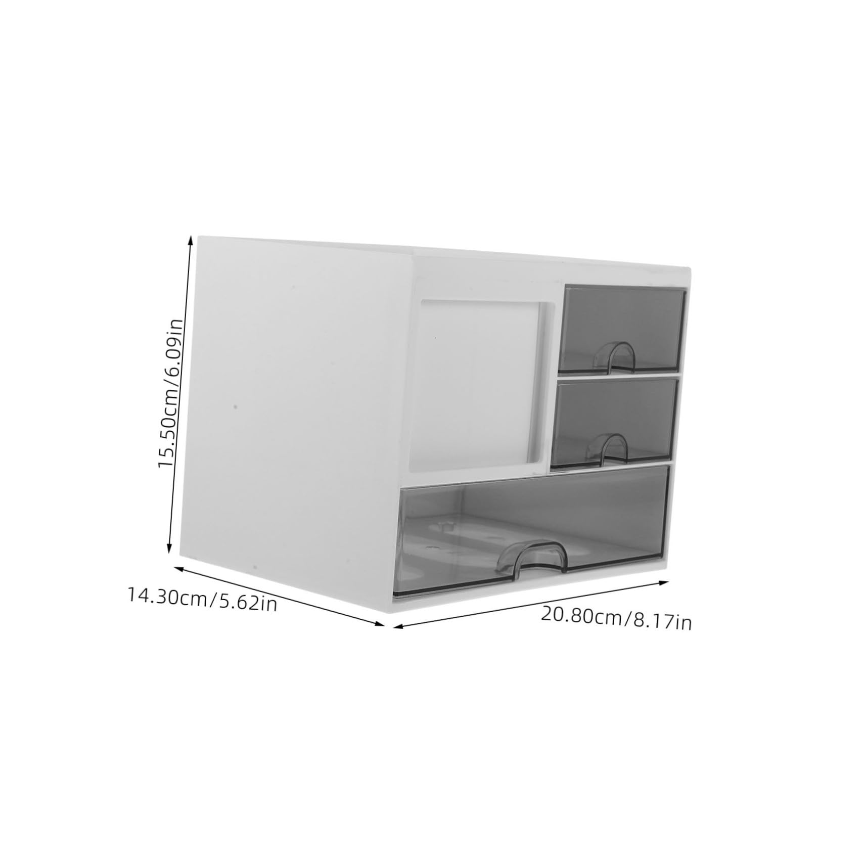 Zerodeko Organizador para Almacenamiento y Organización Blanco de Cajones de Escritorio Material Resistente Hips para Uso Prolongado en Oficina o Hogar