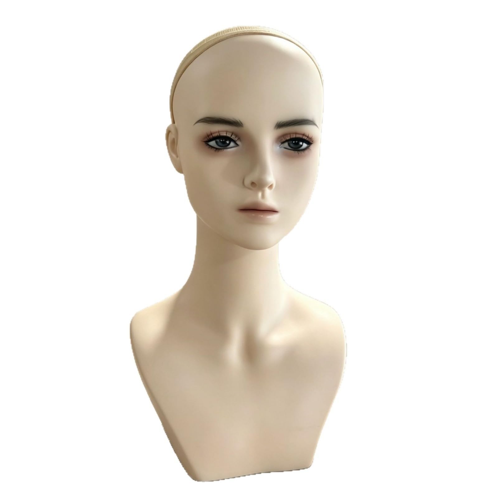 Expositor Cabeza Estable | Busto Exhibición con Hombros, Cabeza Exhibición, para Peluquerías, Estilistas