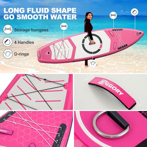 Image of Inflatable Paddle Board,Paddle Boards | Stable Design with Non-Slip Comfort Deck, Portable Travel Paddle Board