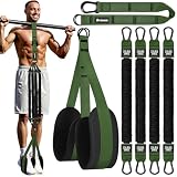 Ayombo Pull Up Assistance Bands, Resistance Bands for Pull Up Bar Working Out, Adjustable Pull Up Bands for Exercise Muscle Training and Shape Body, Home Gym Workout Equipment Set with Foot Strap