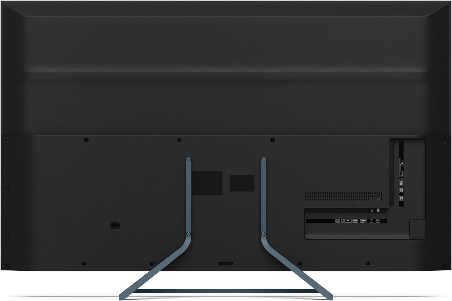 Rear view of Sharp 50FQ5EG TV showing various input ports