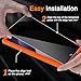 Wiaocit 3 Pack Tempered Glass Privacy Screen Protector for Samsung Galaxy Z Fold 7 with 3 Pack Camera Lens Protector, 9H Hardness, Bubble Free, Case Friendly