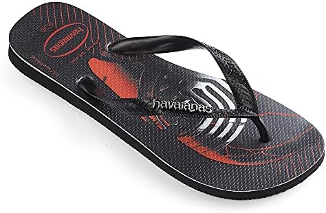 Havaianas Unisex Flip-Flop, Black White Black, 6-7 US Women | Image 1