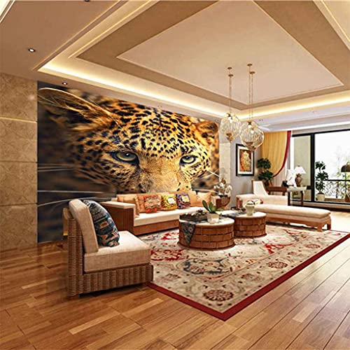 Canevas papier peint 3D léopard texture premium pour décoration murale - 6