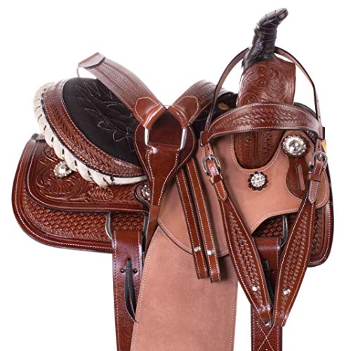 Acerugs Little Cowboy Western Roping Leather Horse Pony Saddle Youth Kids TACK Set