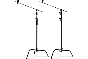 soonpho 2-Pack Heavy-Duty Steel C-Stands: Professional Photography Powerhouse