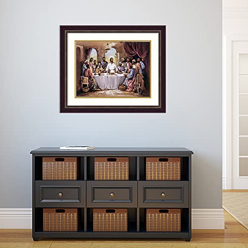 Framed Art Print, 'The Last Supper' By Quintana: Outer Size 34 X 28" #TOP3