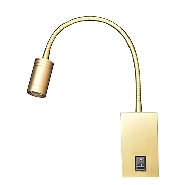 FILLISKA 3 Watt Spring Wall Spot Light (3 Watt Gold Finish SpringLight)