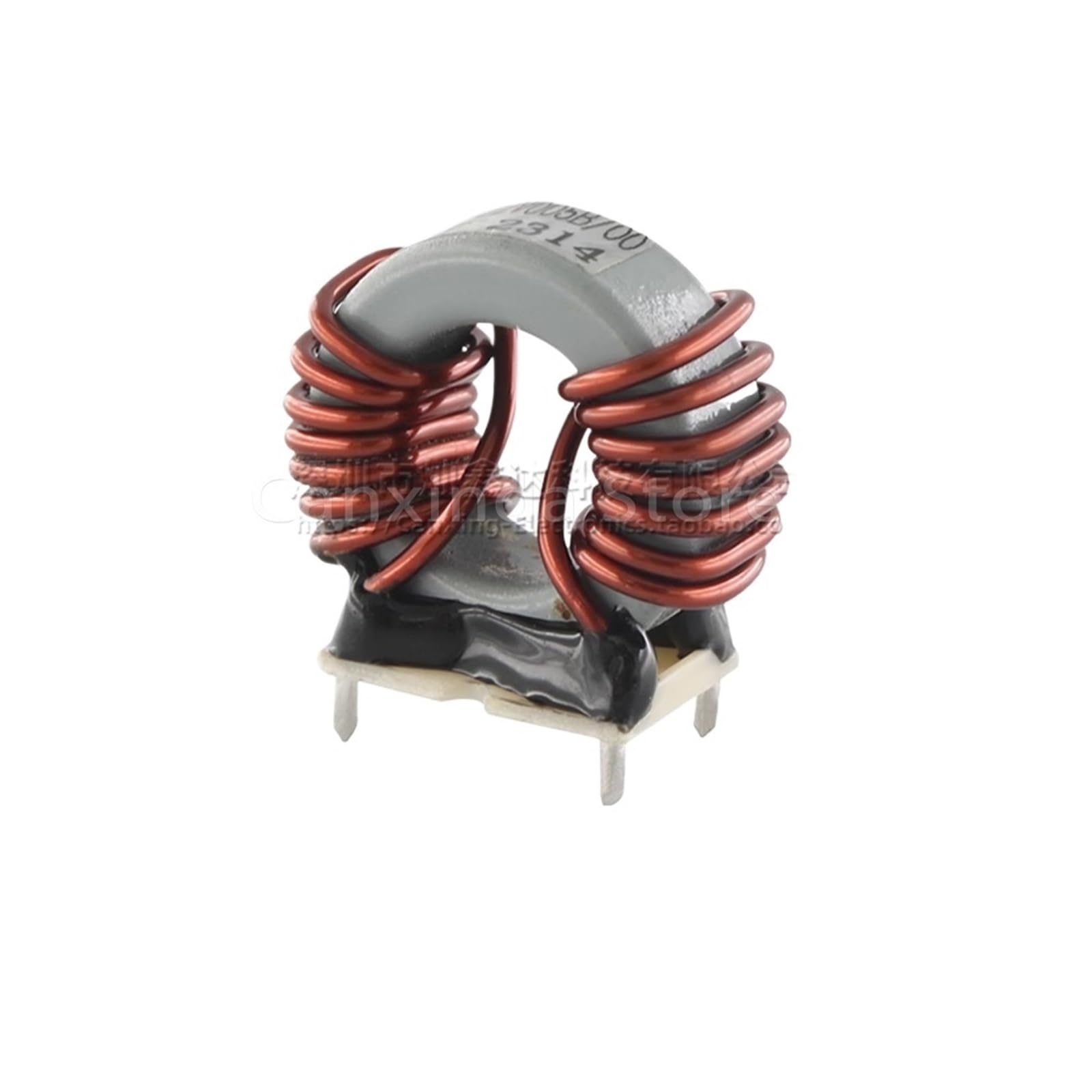 5 inductores de anillo magnético de bobina de choque de modo común con base, 470 µH, 10 A, diámetro del cable: 1 mm, filtro de fuente de alimentación conmutada.
