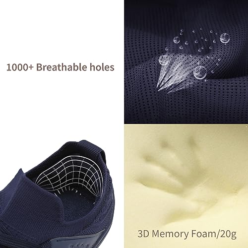 Image of relxfeet Men's Barefoot Shoes Minimalist Cross-Trainer Shoes Wide Toe Walking Shoes Zero Drop Sole Trail Running Sneakers