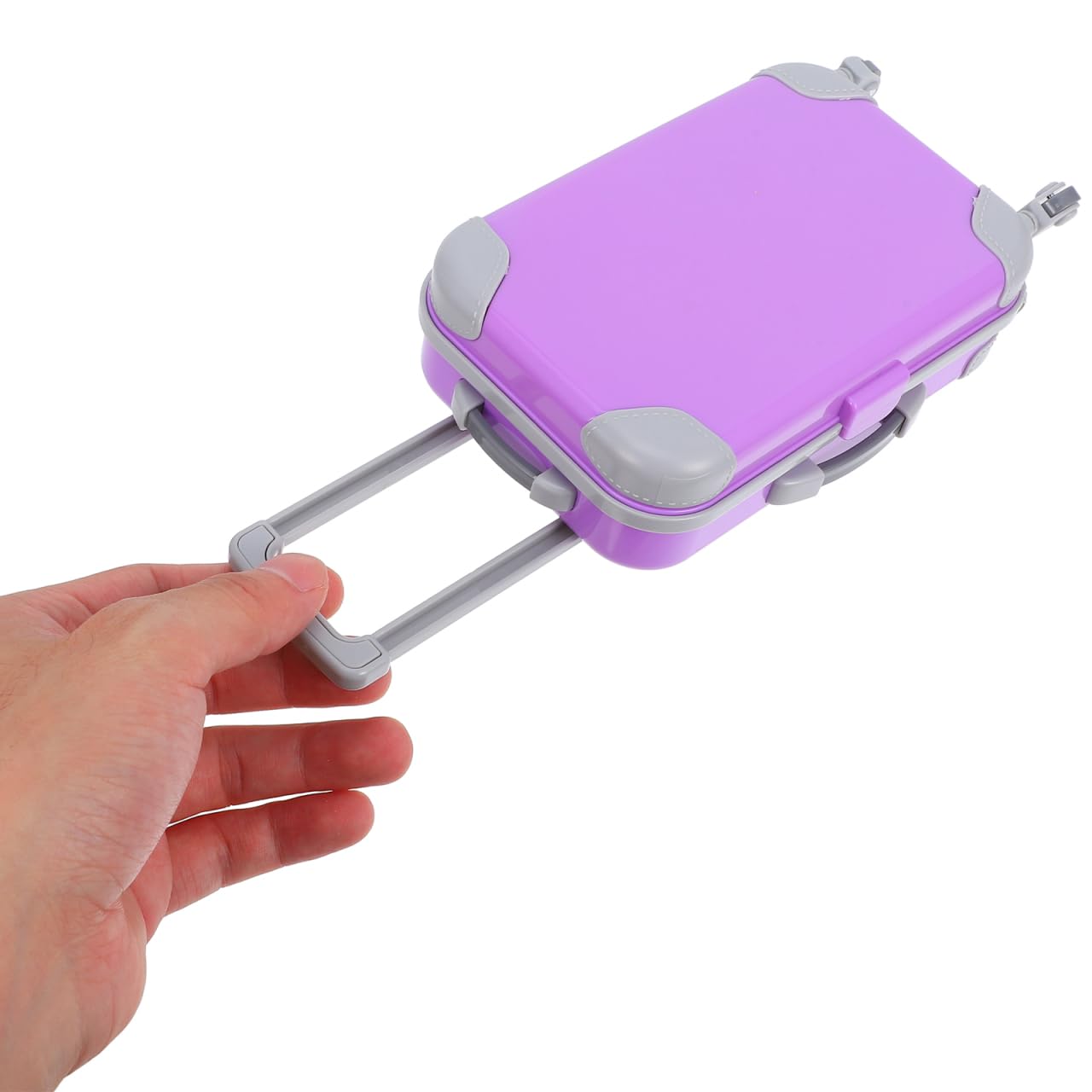 ifundom Doll Accessories Carry Suitcase Miniature Dollhouse Suitcase Doll Clothes Storage for 18 Inch Girl Dollhouse Travel Gear for Kids Miniature Carrier Storage