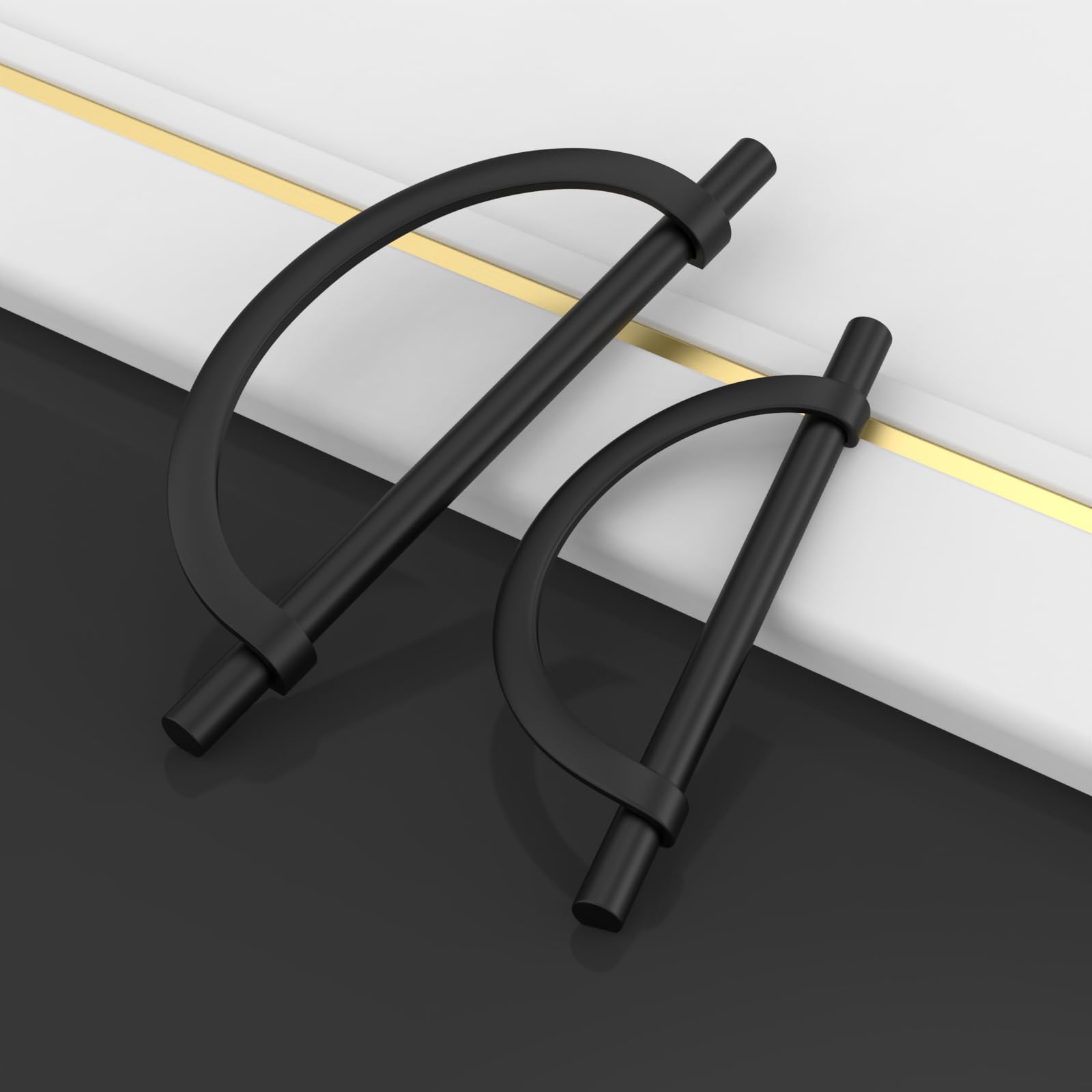 Amerdeco 10 Pezzi Maniglie Per Mobili Da Cucina Distanza Fori 96mm Oro Grigio Maniglie Cucina Armadietti In Acciaio Lega Di Zincoper Mobili Da Cucina Per Mobili UK0046