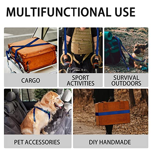 Image of Polyester Webbing Strap 16+Colors - 1 inch&1.5 inch&1.9 inch - 16.5 25 33 55 Yards Heavy Duty Webbing Roll, Flat Webbing Strap for Indoor&Outdoor Gear, Climbing, DIY Crafting, Repairing