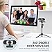 Unzano Webcam with Microphone, 2K/1080P HD Webcam with Wide Angle, USB Computer Camera for Desktop/Laptop/PC, Manual Focus& 100-degree FOV, Conferencing and Video Calling for Zoom/Skype/Teams