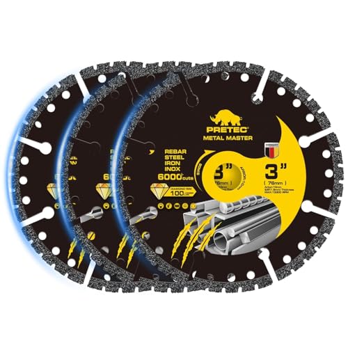 3 Inch Diamond Cutting Wheel, Metal Cut Off Wheels for Die Grinder, 3PCS