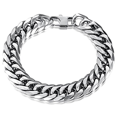 dc jewels Bold & Sexy Personality Stud Chain Design Titanium Bracelet for Men by DC (B071JM41VF) Amazon Price History, Amazon Price Tracker