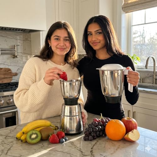 Image of 500W Mixie /Mixer Grinder for Kitchen | 3 Heavy-Duty Stainless Steel Jars | High-Performance Motor with 3-Speed Control | Ideal for Dosa Batter & Masala Grinding | White & Black ABS Body