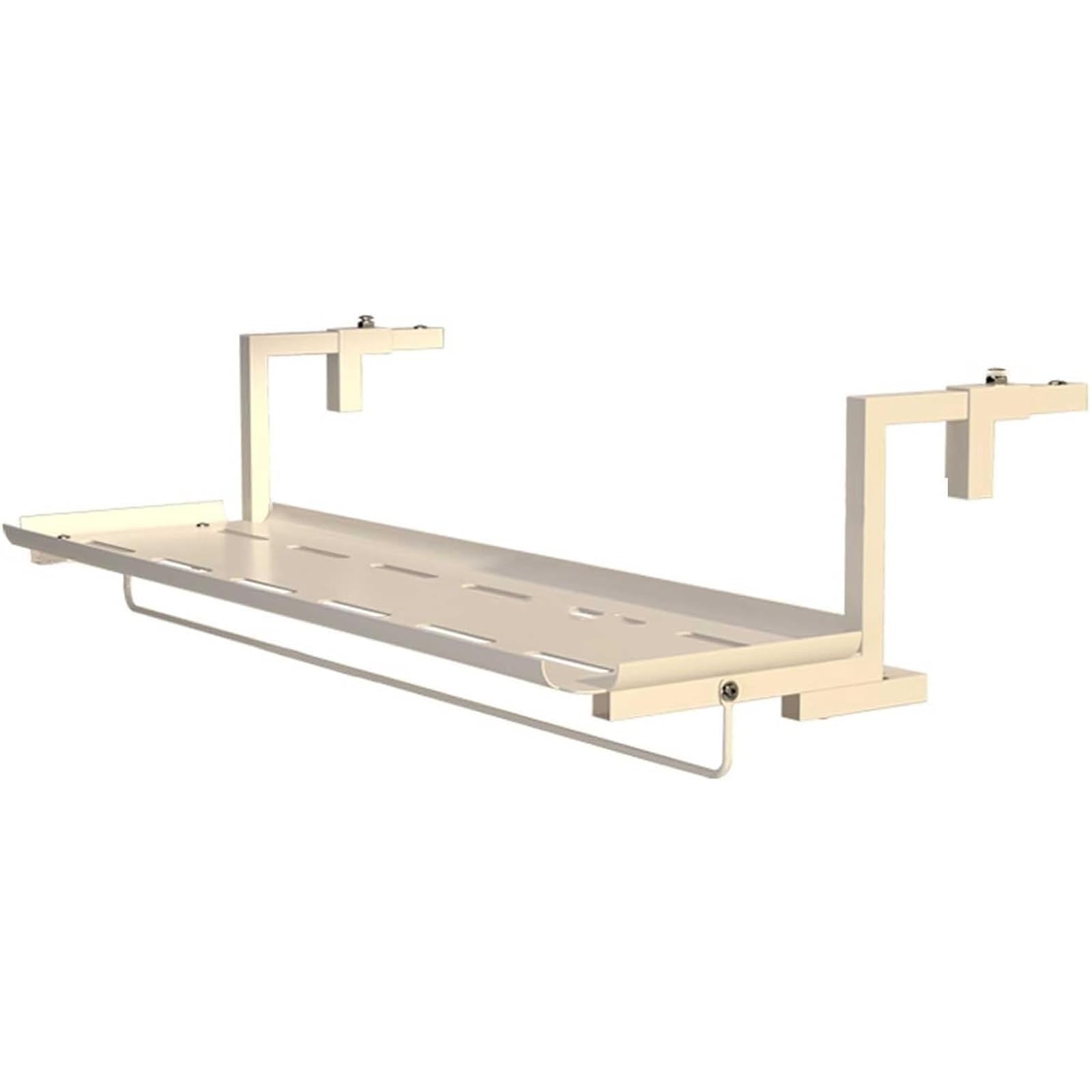 DKPLOE Mesa de Balcón Auxiliar Plegable Mesa de Pared para Colga Mesa Colgante Balcón Mesa Colgante para Exteriores Balcón o TerrazaPatio(Blanco,60cm)