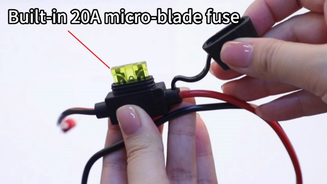 Image of 16AWG 3FT Charger Cable, Wire Harness Compatible with NOCO GC002 X-Connect M6 (1 /4in) Eyelet Terminal Connector Accessory Genius Smart Battery Chargers