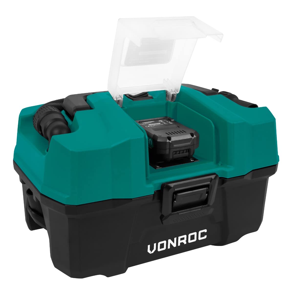 VONROC Aspiratore portatile multifunzione 20V | accessori inclusi | Batteria 2.0Ah e caricatore rapido inclusi