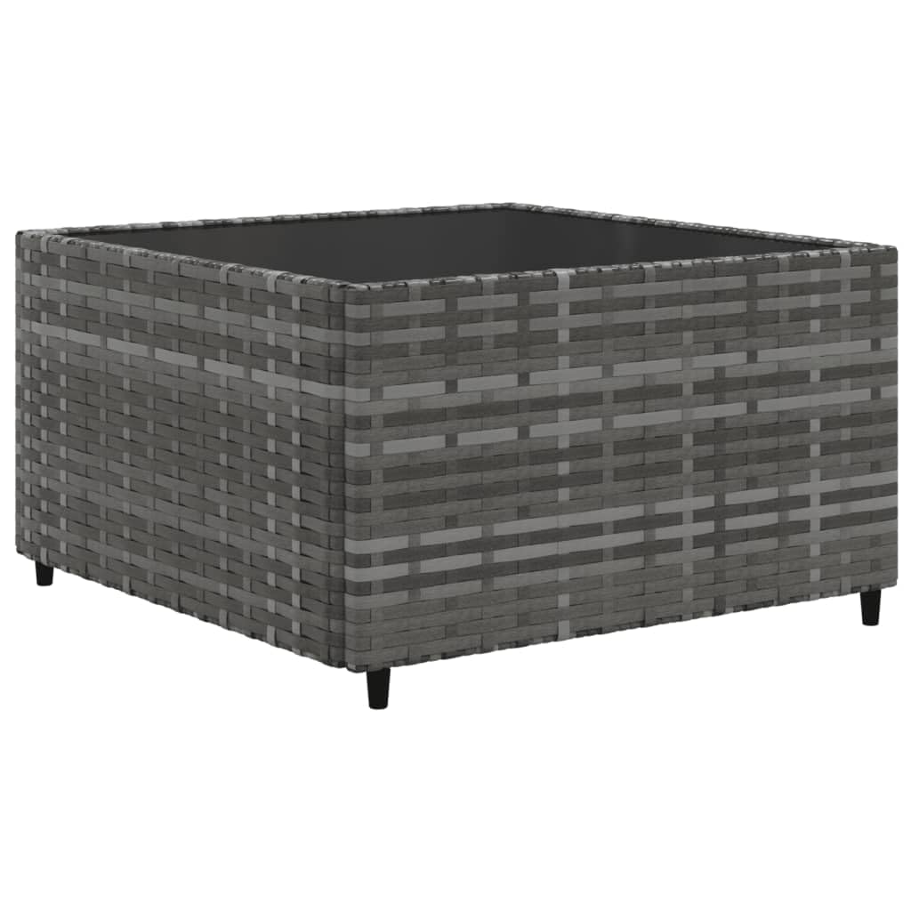 ShGaxin Set di mobili da giardino 7 pezzi e cuscini in rattan sintetico grigio, mobili da giardino esterno, set da giardino per esterni, set divano da giardino, mobili da esterno giardino - 3308183