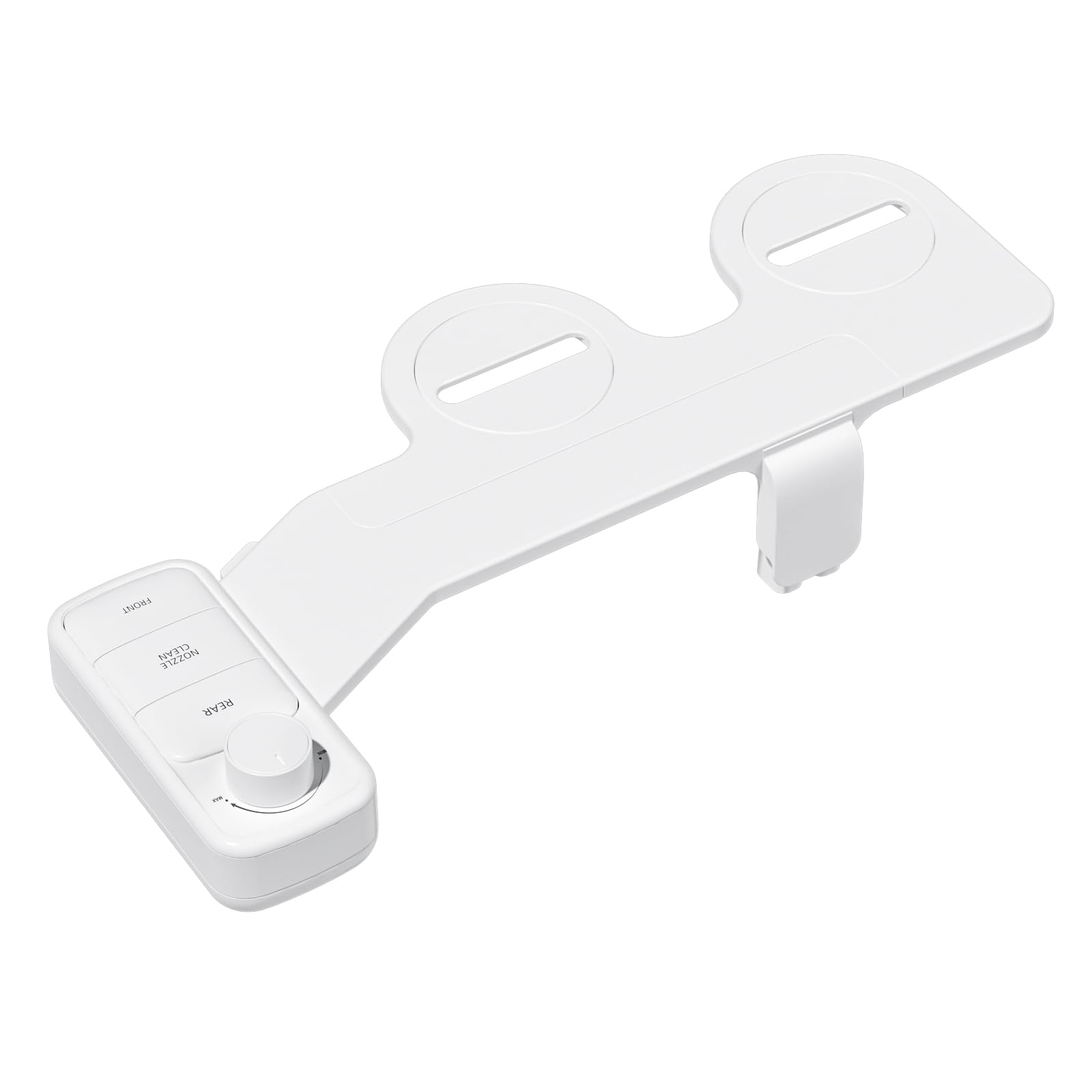 Ultra-Slim Bidet Attachment Self-Cleaning Dual Nozzle Feminine Posterior Wash Accessibility-Enhanced Large Buttons Quick-Release Non-Electric Fresh Water System with — view 9