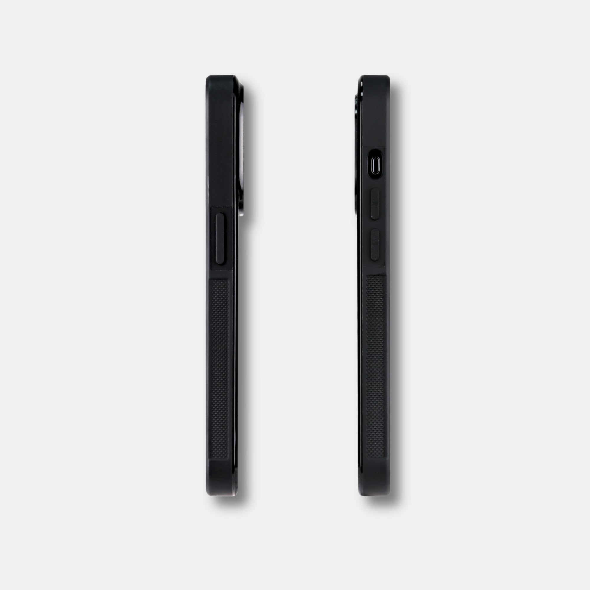 Custodia protettiva in fibra di carbonio per iPhone 13 14 15 16 | Cover magnetica | Cover rigida - Nero - Uomo | Mini - Pro - Pro Max (iPhone 16 Pro)